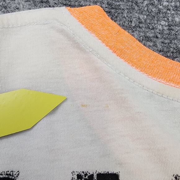 Affliction Shirt Mens 2XL Gray Orange Short Sleeve Tee Live Fast Eagle USA Made - Picture 13 of 14